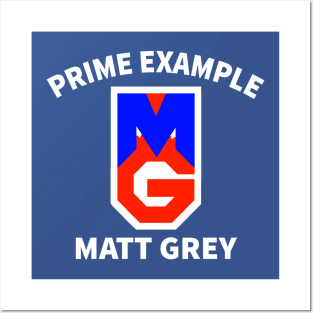 Matt Grey shirt Posters and Art